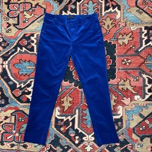 Banana Republic Sloan Blue Velvet Pants